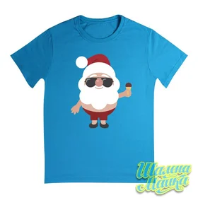 Прикольные футболки: Санта с мороженкой